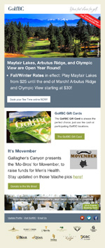 Sample GolfBC eNews