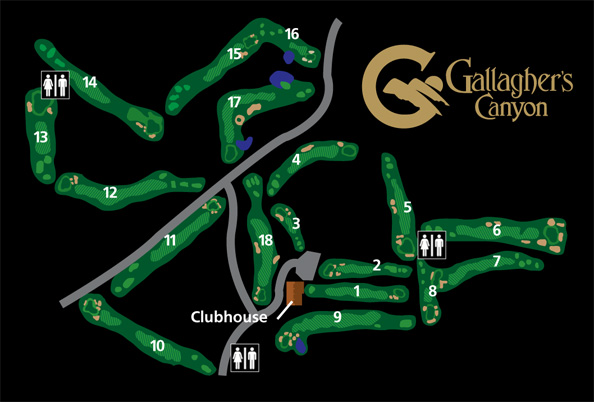 Gallaghers Canyon Course Map Gallaghers Canyon Course Map